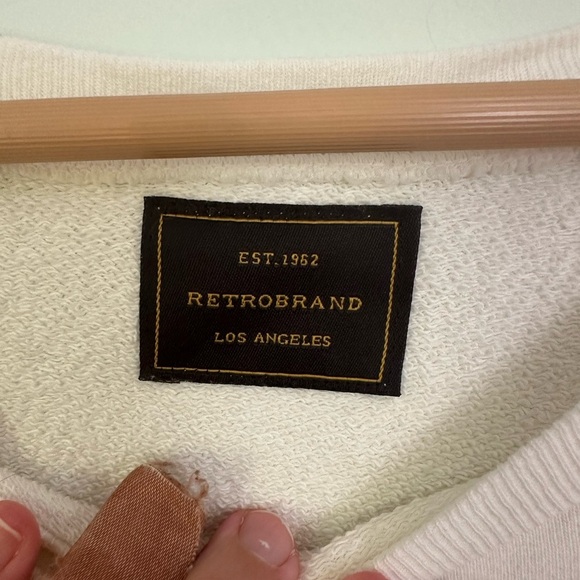 Anthropologie Southampton Tennis Graphic White Sweater - Picture 3 of 9